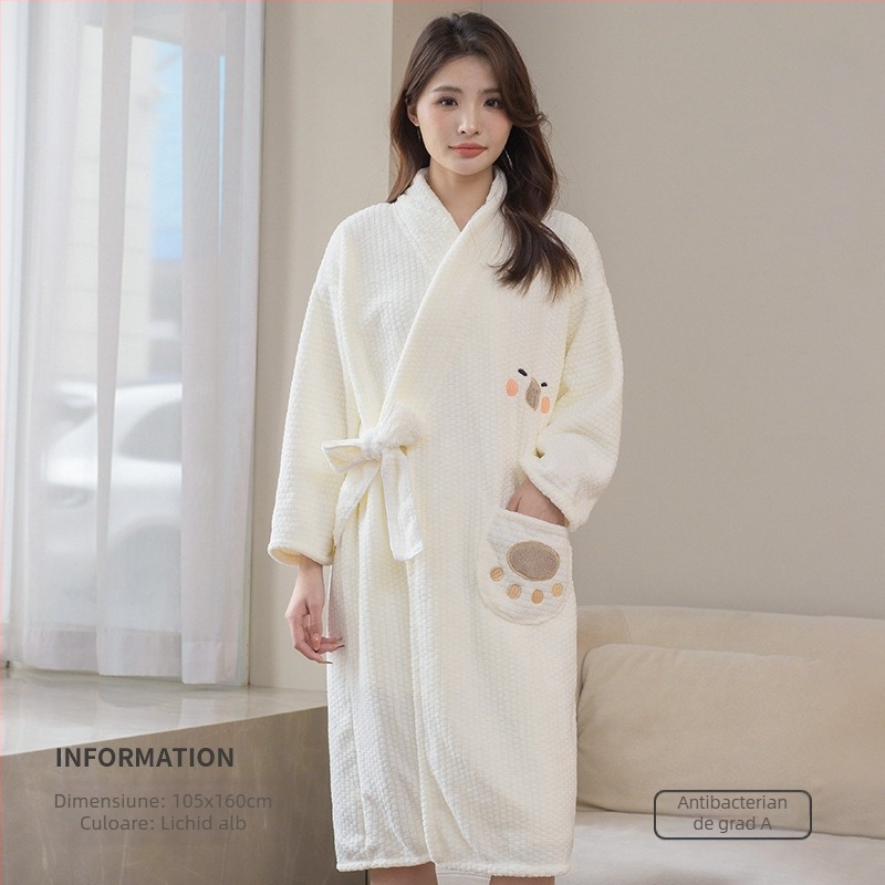 Prosop de baie și halat pentru femei, purtabil, model 2025, microfibră, fire 150d, jacquard