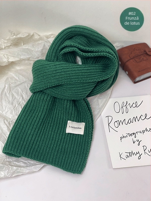 Șal tricotat în stil coreean, din material imitatie cașmir/acril, potrivit pentru iarnă, primăvară și toamnă, lansat vara 2025