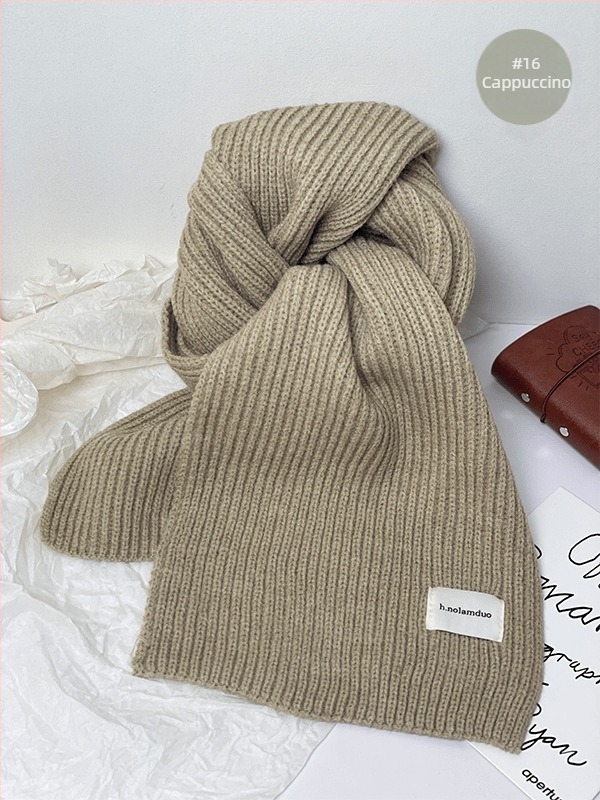 Șal tricotat în stil coreean, din material imitatie cașmir/acril, potrivit pentru iarnă, primăvară și toamnă, lansat vara 2025