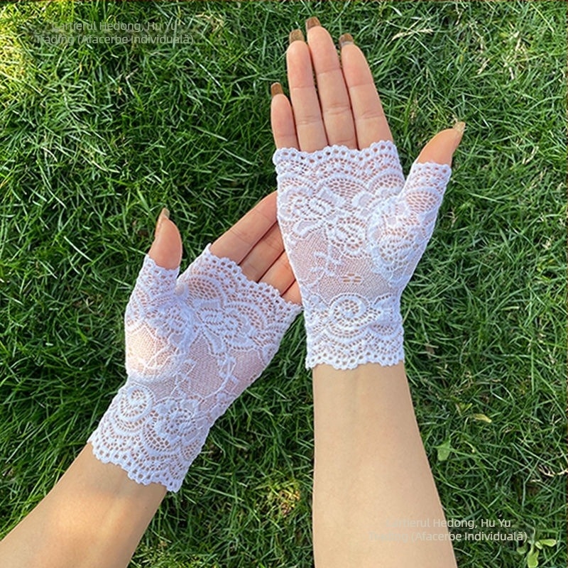 Mănuși cu degete parțiale pentru condus și ciclism, vară, antiaderente la alunecare, rezistente la uzură, cu ecran tactil