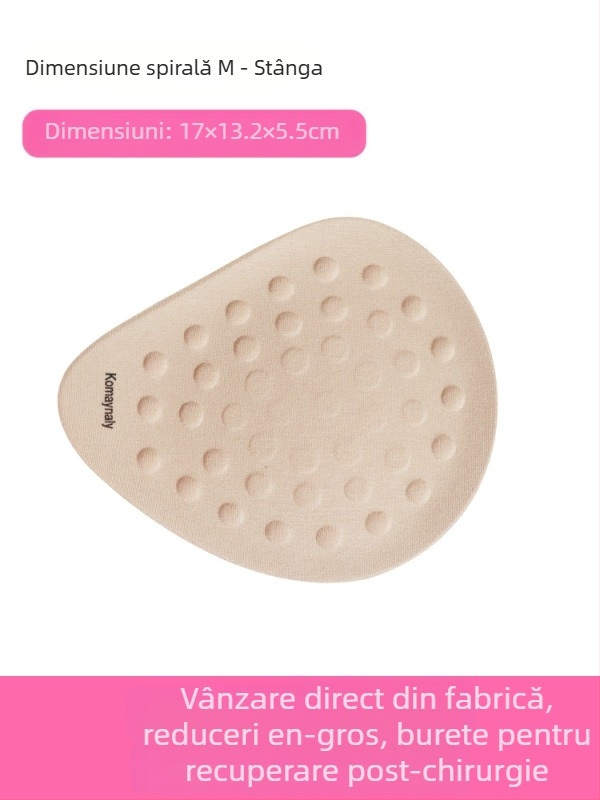 Kangmei Naili Forme postoperatorii de sân din burete – din bumbac, respirante, fără urme, pentru femei după mastectomie