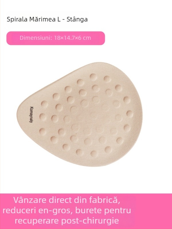 Kangmei Naili Forme postoperatorii de sân din burete – din bumbac, respirante, fără urme, pentru femei după mastectomie