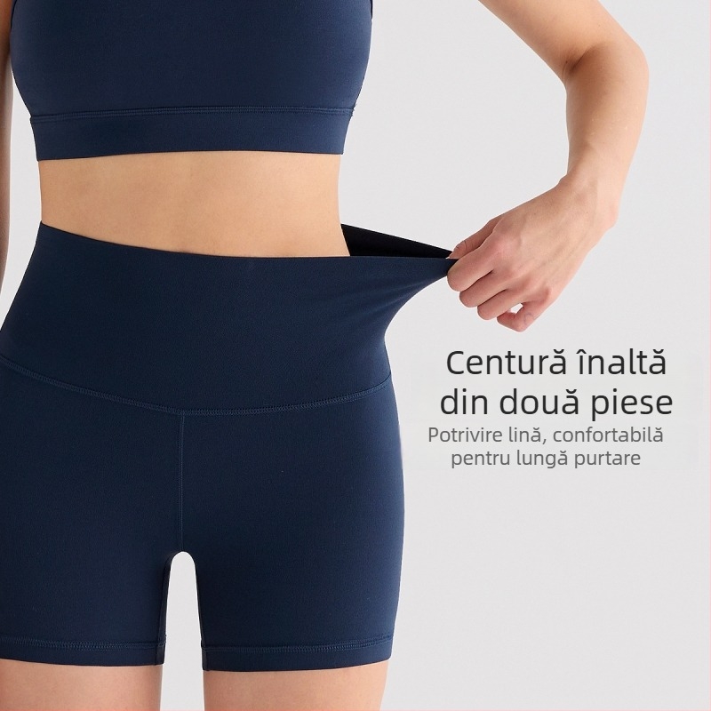 Inflachi pantaloni de yoga pentru femei, trei sferturi, care absorbă umezeala, din nailon + spandex Hyosung, talie înaltă, uscare rapidă, primăvara 2024