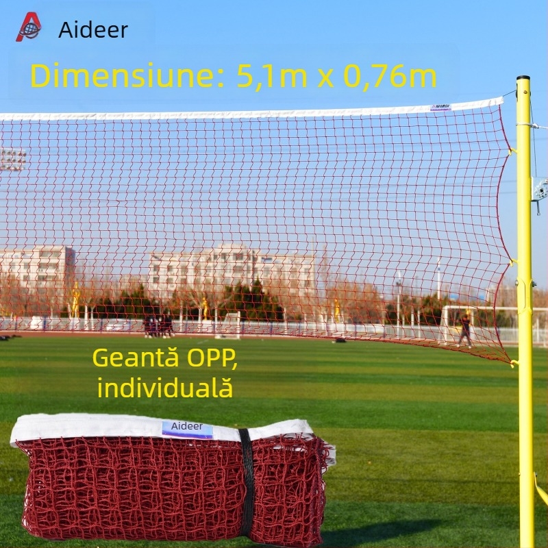 Neta portabilă de badminton, marca Aidil, pentru antrenament amator și joc în aer liber, cu stâlpi și plasă