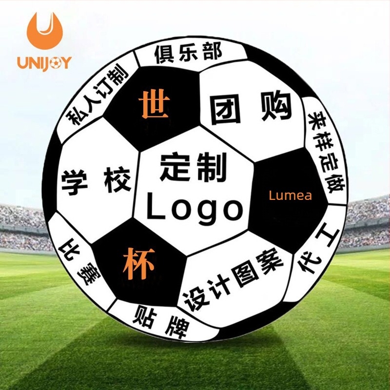 Minge de fotbal din PU, cusătură adezivă, imprimare a logo-ului disponibilă, personalizare posibilă, potrivită pentru fotbal și volei cu piciorul