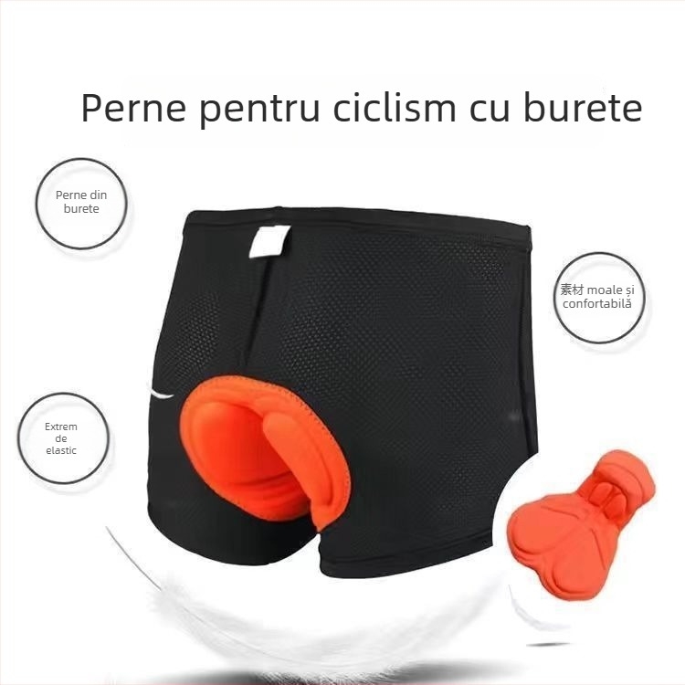 RIDPHANTS Lenjerie de ciclism unisex cu pernă triunghiulară din silicon - uscare rapidă, absorbția umidității, respirabilă pentru primăvară