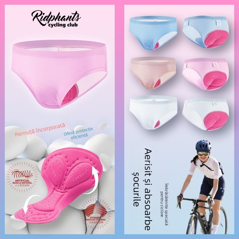 RIDPHANTS Lenjerie de ciclism unisex cu pernă triunghiulară din silicon - uscare rapidă, absorbția umidității, respirabilă pentru primăvară