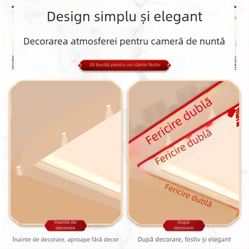 Set de decor pentru sufragerie de nuntă cu ghirlandă Xi și perdea de tavan (textil nețesut, panglică)