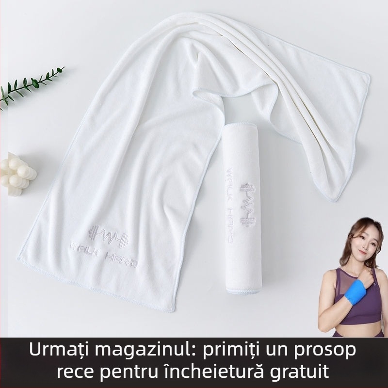 Prosop sport din microfibră, absorbant la transpirație, cu lungime extinsă pentru sală, alergare și yoga, mare, portabil, uscare rapidă