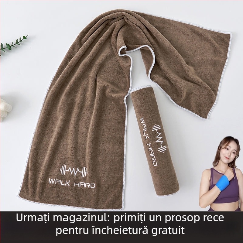 Prosop sport din microfibră, absorbant la transpirație, cu lungime extinsă pentru sală, alergare și yoga, mare, portabil, uscare rapidă
