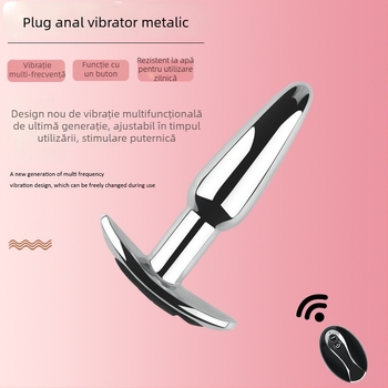 Dongkai Plug Anal Electric cu Mărgele de Tracțiune, din Aluminiu – Jucărie sexuală pentru adulți cu vibrație