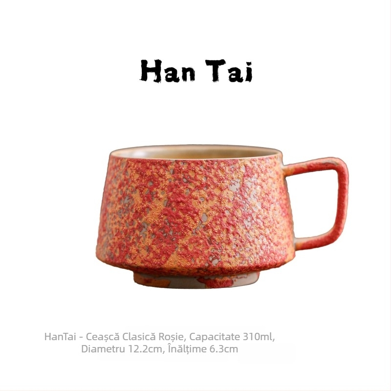 Ceașă de cafea ceramic Nordic cu latte art, design retro, greutate 300 g, imprimare logo disponibilă, personalizare posibilă