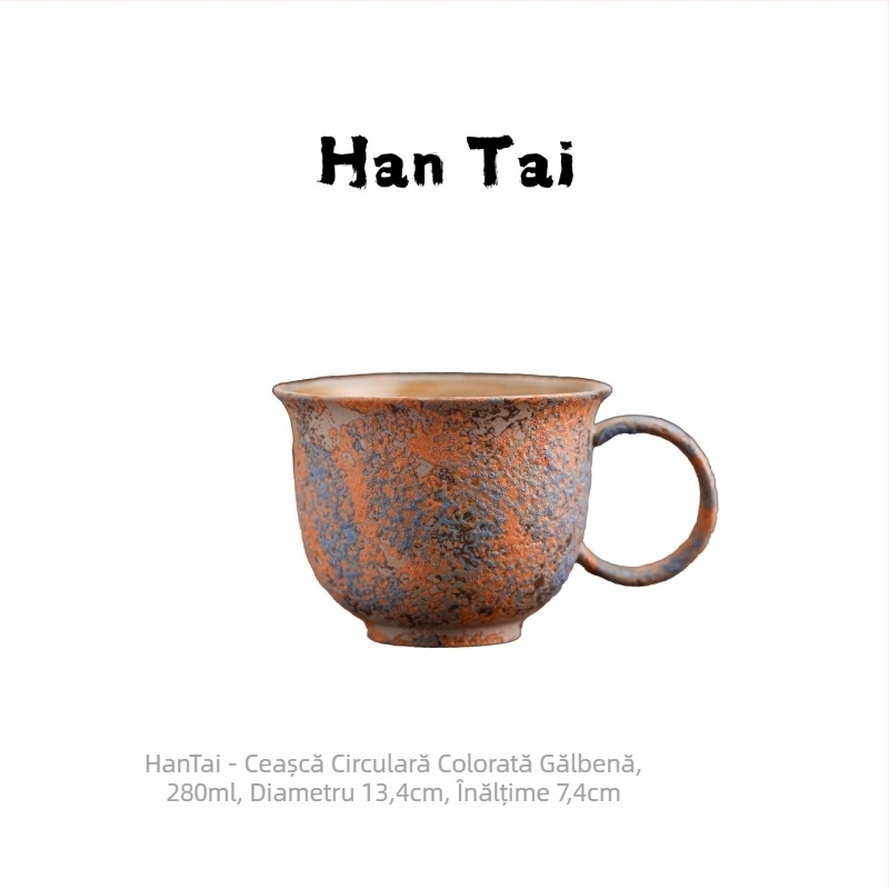 Ceașă de cafea ceramic Nordic cu latte art, design retro, greutate 300 g, imprimare logo disponibilă, personalizare posibilă