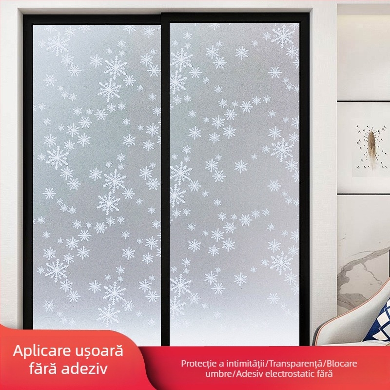 Film de sticlă pentru baie – confidențialitate, mat, model geometric, bucată unică (pentru baie)