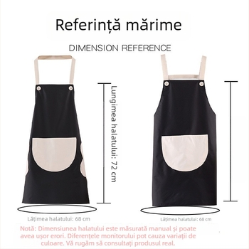 Șorț de bucătărie cu mâneci, impermeabil, PVC, imprimeu desene animate