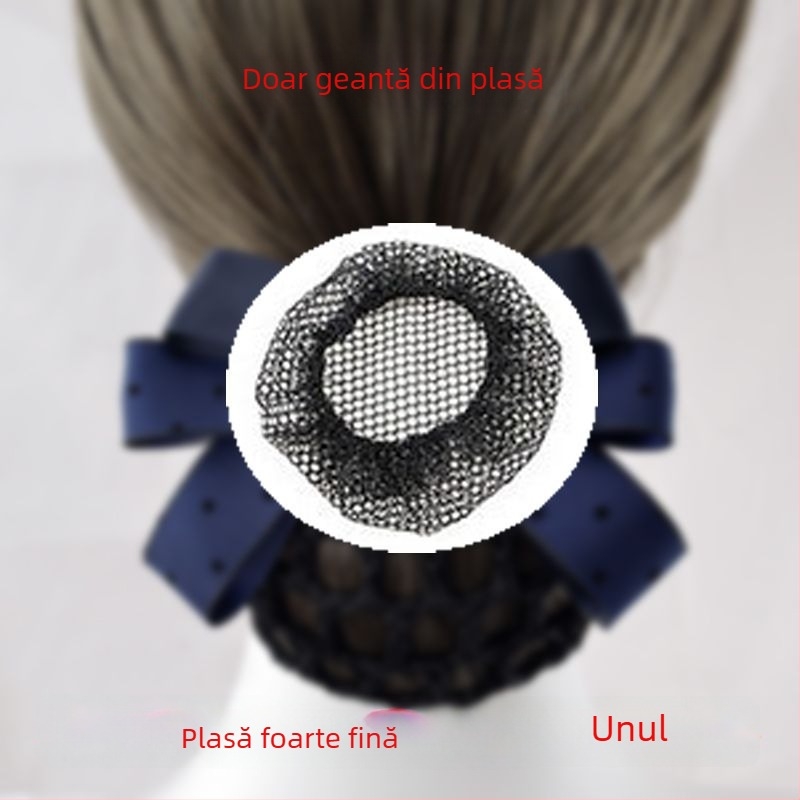 Accesoriu pentru păr din fire de mătase pentru femei — plasă de păr profesională pentru însoțitoare de zbor și asistente — Brand unic