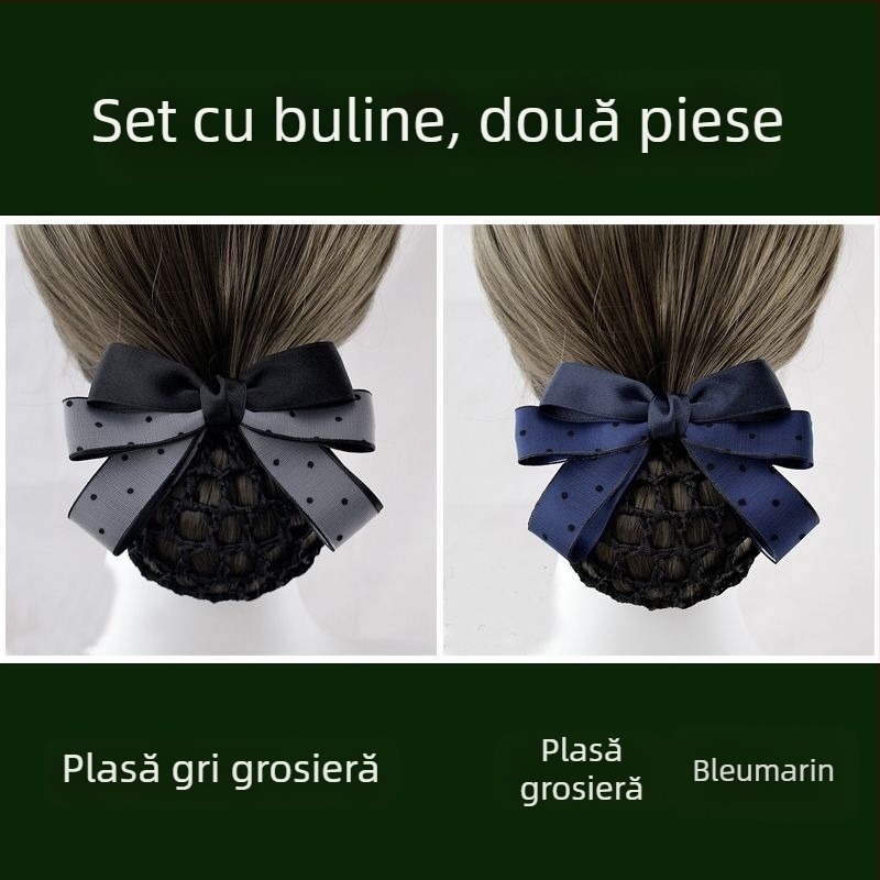 Accesoriu pentru păr din fire de mătase pentru femei — plasă de păr profesională pentru însoțitoare de zbor și asistente — Brand unic