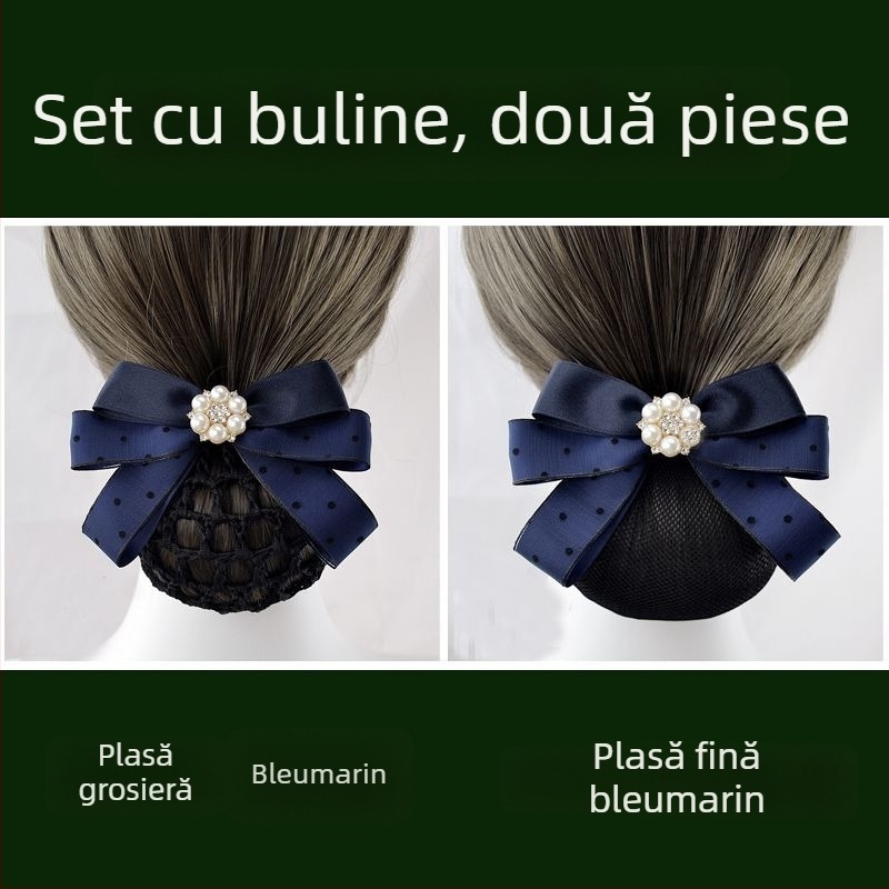 Accesoriu pentru păr din fire de mătase pentru femei — plasă de păr profesională pentru însoțitoare de zbor și asistente — Brand unic