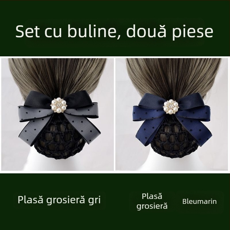 Accesoriu pentru păr din fire de mătase pentru femei — plasă de păr profesională pentru însoțitoare de zbor și asistente — Brand unic