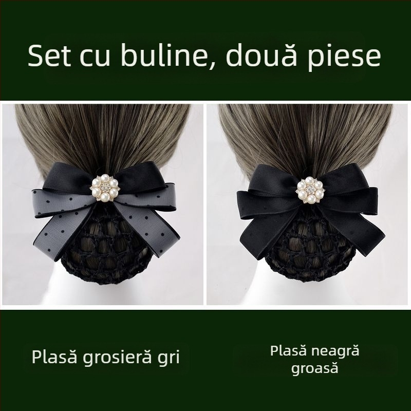Accesoriu pentru păr din fire de mătase pentru femei — plasă de păr profesională pentru însoțitoare de zbor și asistente — Brand unic