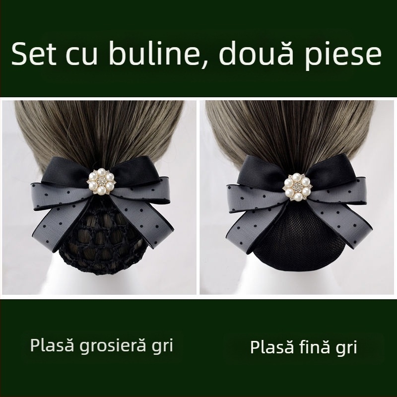 Accesoriu pentru păr din fire de mătase pentru femei — plasă de păr profesională pentru însoțitoare de zbor și asistente — Brand unic