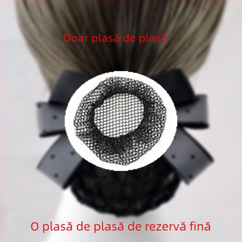 Accesoriu pentru păr din fire de mătase pentru femei — plasă de păr profesională pentru însoțitoare de zbor și asistente — Brand unic