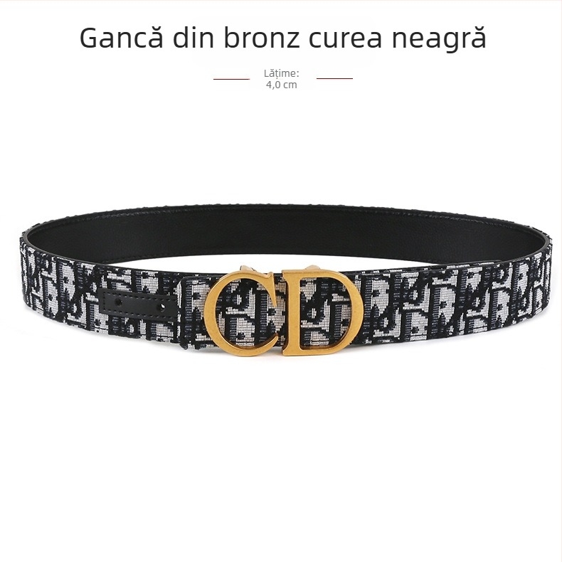 Curea de bărbați țesută, cataramă din aliaj, cataramă netedă, manufactură complet manuală, design original