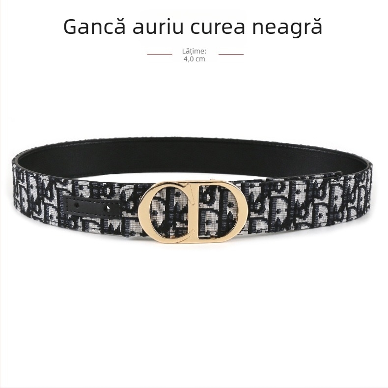 Curea de bărbați țesută, cataramă din aliaj, cataramă netedă, manufactură complet manuală, design original