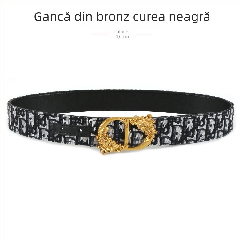 Curea de bărbați țesută, cataramă din aliaj, cataramă netedă, manufactură complet manuală, design original