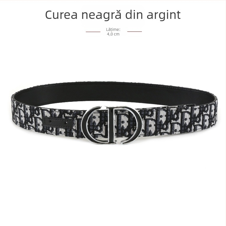 Curea de bărbați țesută, cataramă din aliaj, cataramă netedă, manufactură complet manuală, design original