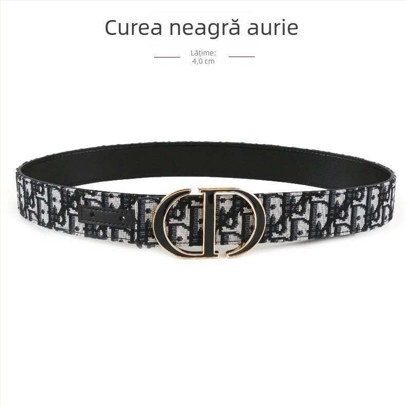 Curea de bărbați țesută, cataramă din aliaj, cataramă netedă, manufactură complet manuală, design original