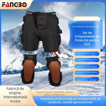 Protecție pentru schi: pad-uri pentru șolduri și genunchi, material PU, marcă FANGBO