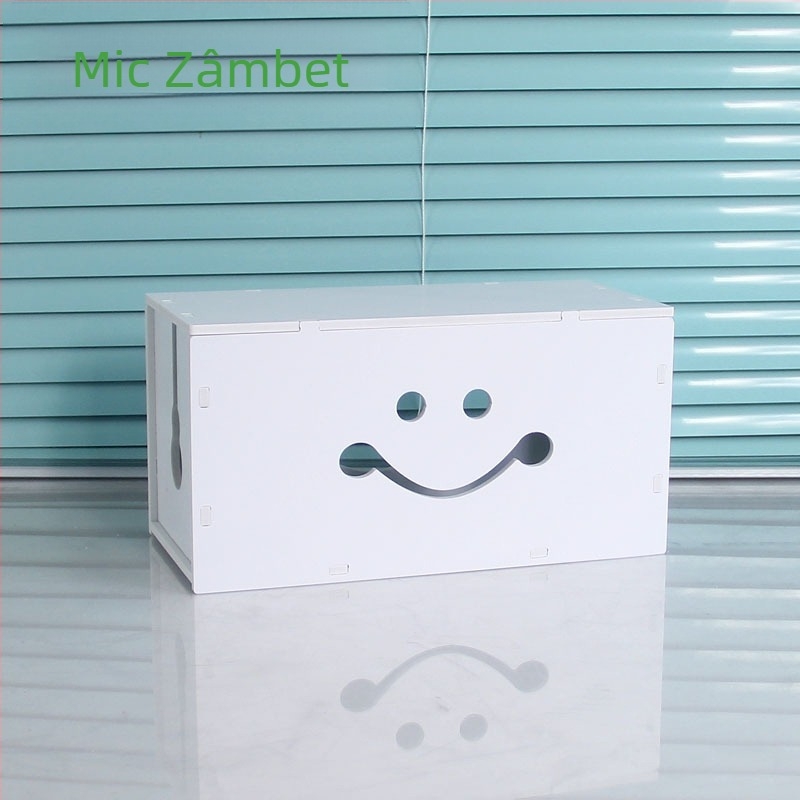 Cutie din plastic pentru organizarea cablurilor și a încărcătoarelor, model HfntdmCC, protecție la praf