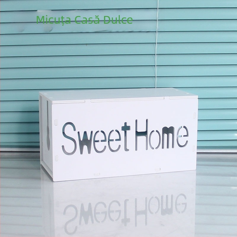 Cutie din plastic pentru organizarea cablurilor și a încărcătoarelor, model HfntdmCC, protecție la praf