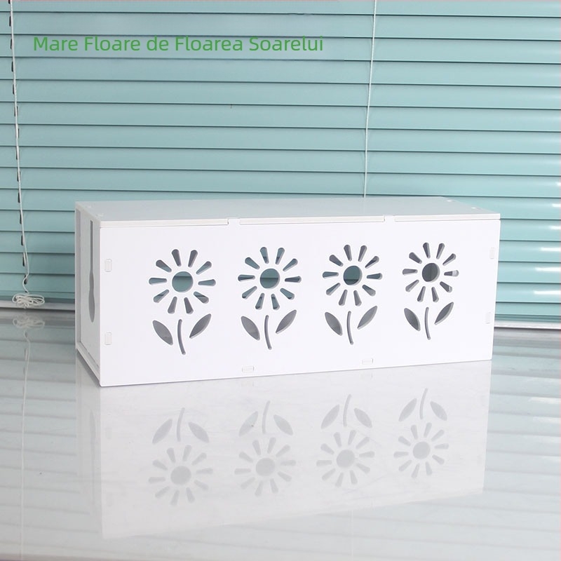 Cutie din plastic pentru organizarea cablurilor și a încărcătoarelor, model HfntdmCC, protecție la praf