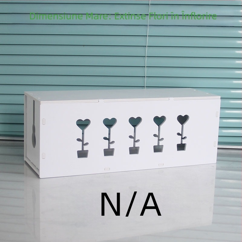 Cutie din plastic pentru organizarea cablurilor și a încărcătoarelor, model HfntdmCC, protecție la praf