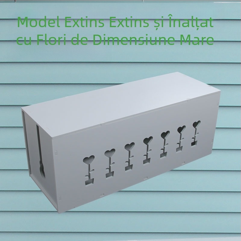 Cutie din plastic pentru organizarea cablurilor și a încărcătoarelor, model HfntdmCC, protecție la praf