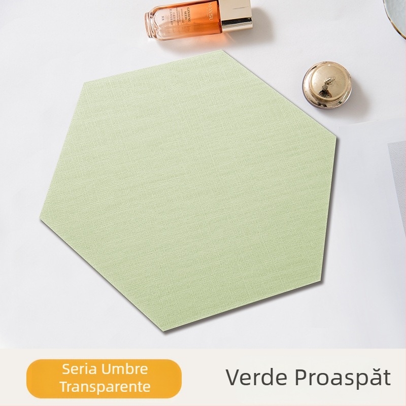 Autocolant de perete hexagonal din material textil, autoadeziv, pentru fundalul sufrageriei și dormitorului, rezistent la mucegai, anti-coliziune, panou de perete 3D moale