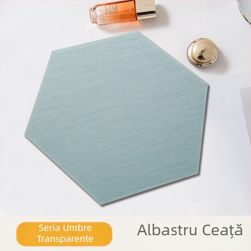 Autocolant de perete hexagonal din material textil, autoadeziv, pentru fundalul sufrageriei și dormitorului, rezistent la mucegai, anti-coliziune, panou de perete 3D moale