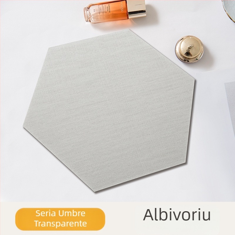 Autocolant de perete hexagonal din material textil, autoadeziv, pentru fundalul sufrageriei și dormitorului, rezistent la mucegai, anti-coliziune, panou de perete 3D moale