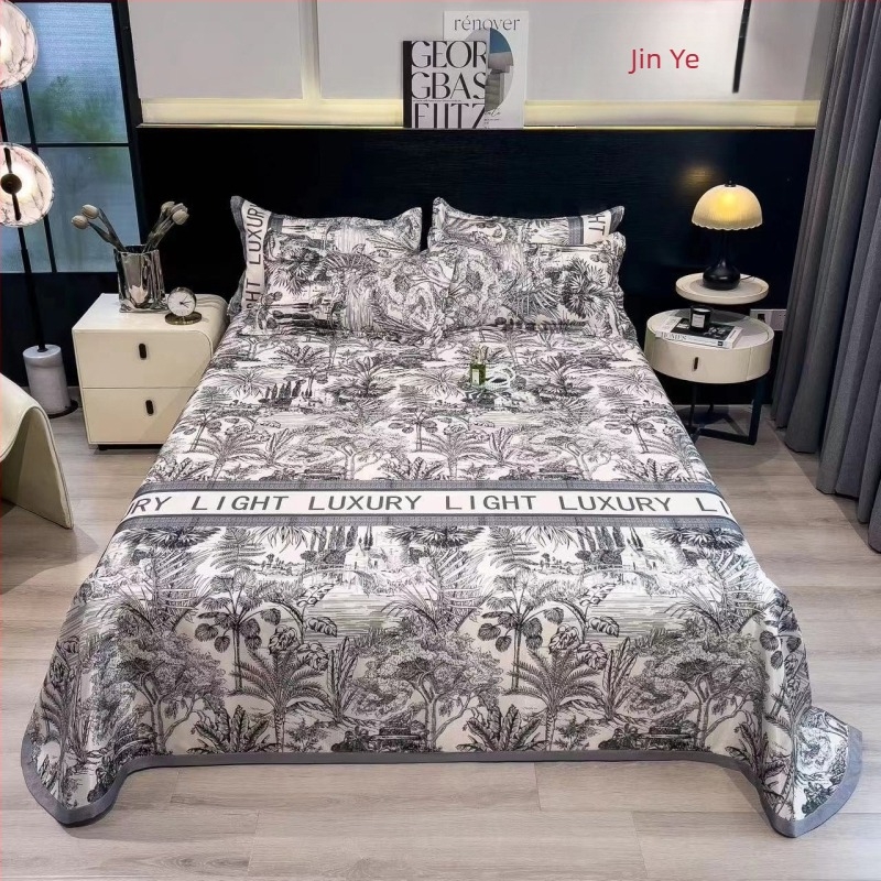 Set covoraşe din mătase de gheață, stil pastoral pliabil, imprimare pe țesătură, fibre chimice