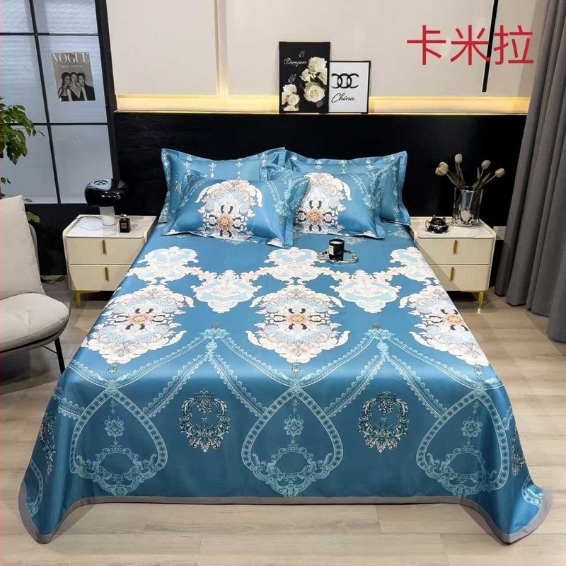 Set covoraşe din mătase de gheață, stil pastoral pliabil, imprimare pe țesătură, fibre chimice