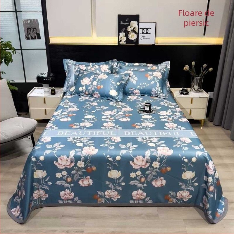 Set covoraşe din mătase de gheață, stil pastoral pliabil, imprimare pe țesătură, fibre chimice