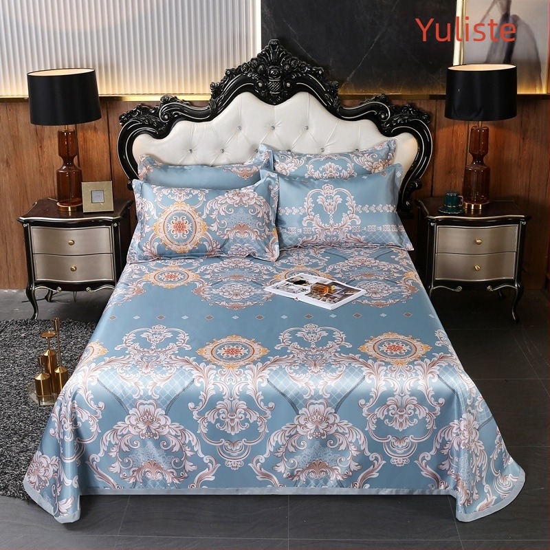 Set covoraşe din mătase de gheață, stil pastoral pliabil, imprimare pe țesătură, fibre chimice