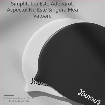 Youyou Cască de înot din silicon pentru adulți, protecție urechi – rezistentă la apă, culoare solidă