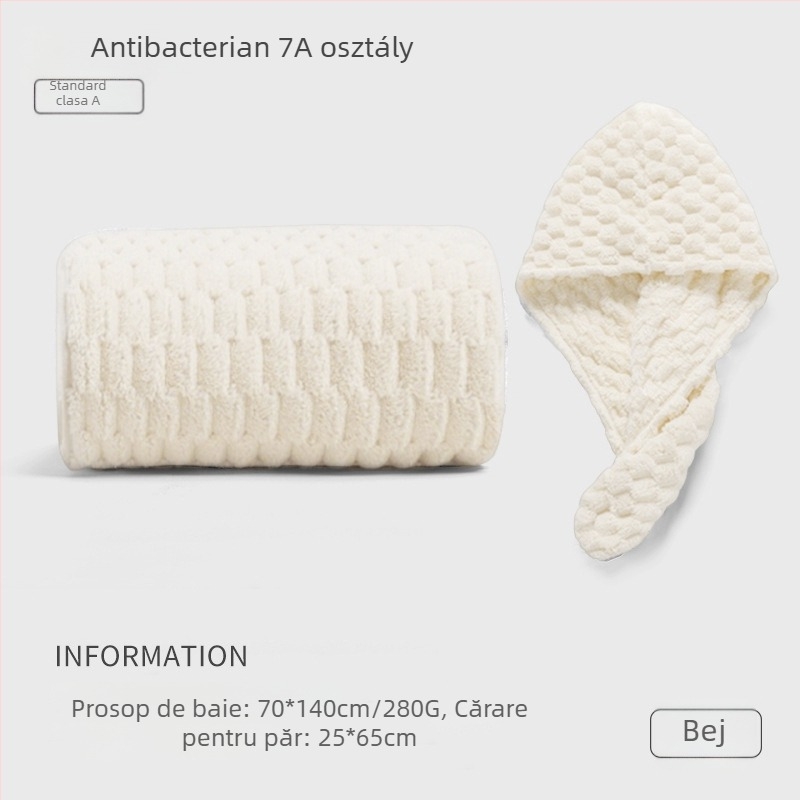 Set de trei prosoape pentru cămin studențesc, 100% alt material, fir 150D, țesătură jacquard, sub 100 g pe prosop.