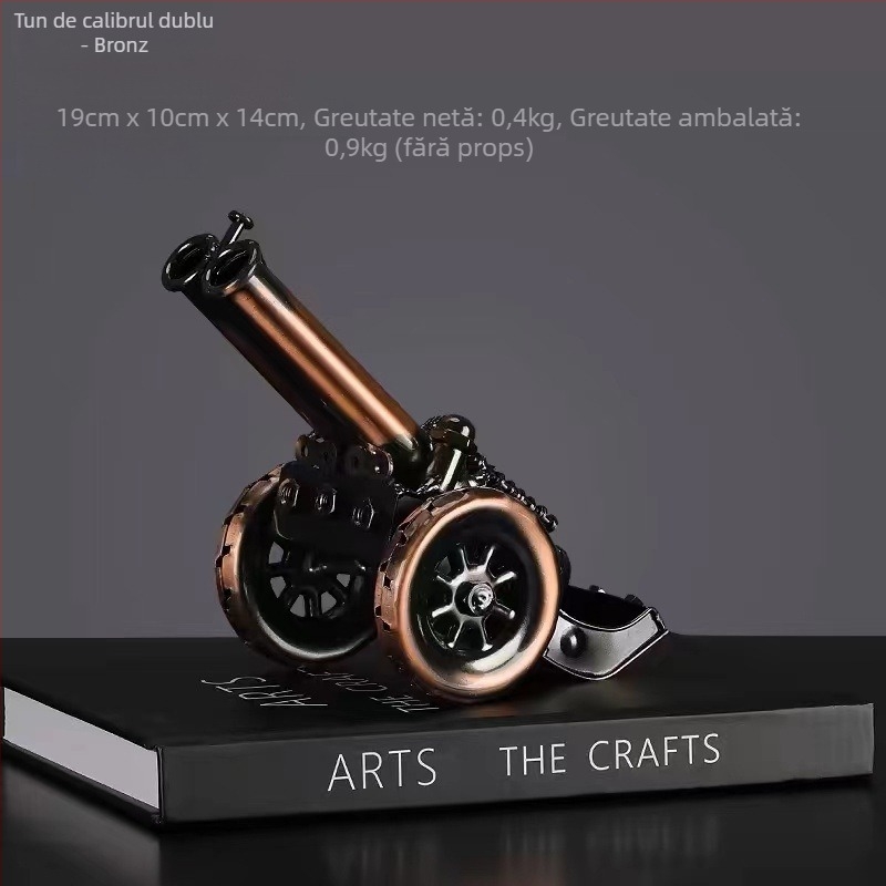 Model de motocicletă din metal, în stil industrial – ornament decorativ pentru living; finisaj electroplacare; fără personalizare