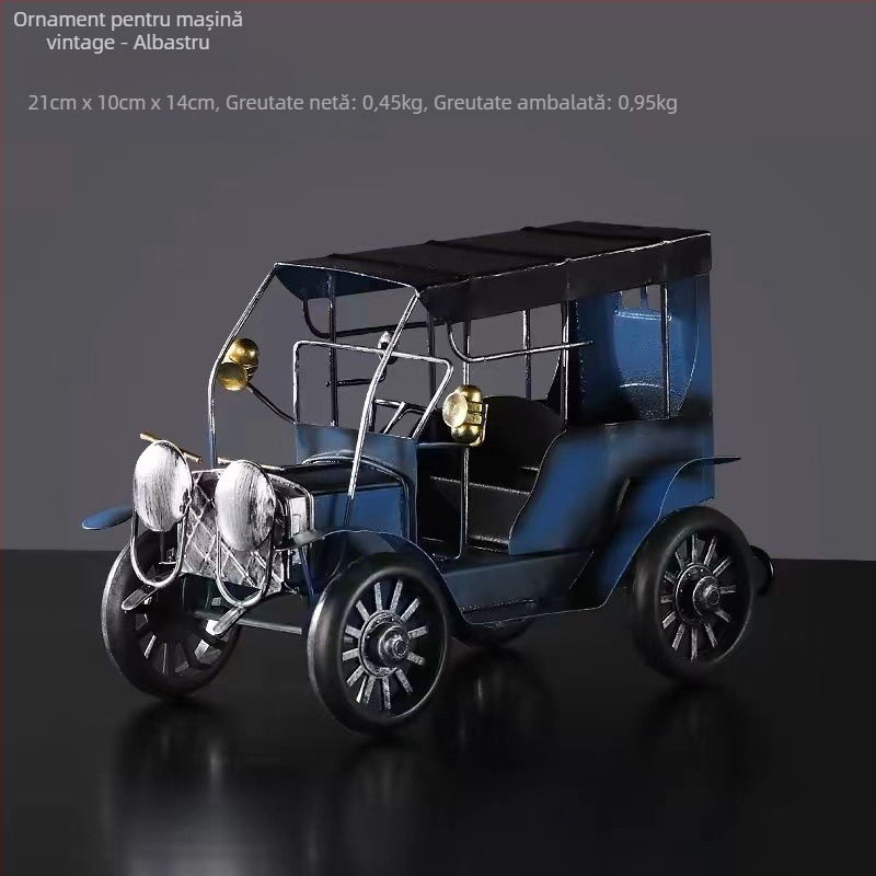 Model de motocicletă din metal, în stil industrial – ornament decorativ pentru living; finisaj electroplacare; fără personalizare