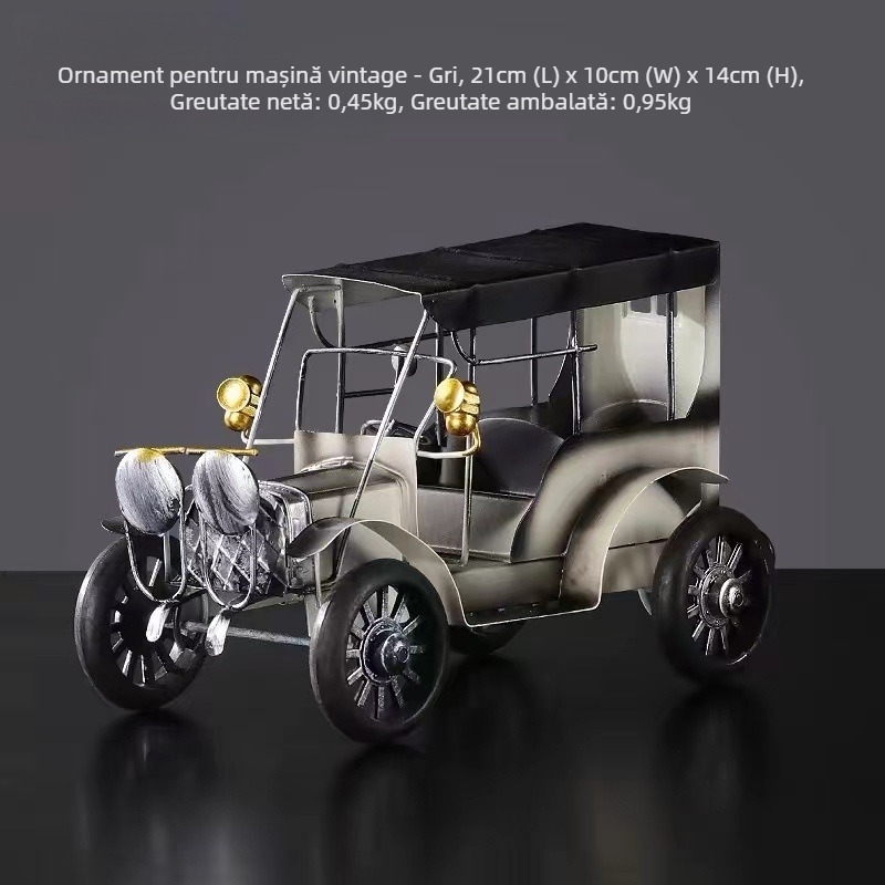 Model de motocicletă din metal, în stil industrial – ornament decorativ pentru living; finisaj electroplacare; fără personalizare