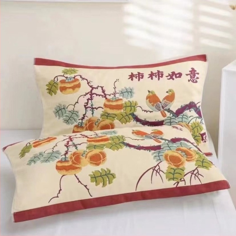 Fețe de pernă din bumbac-gază, pereche, pentru uz casnic, pentru camere studențești